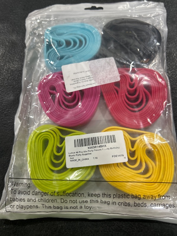 Photo 1 of Leitee 48 Pcs 80s Party Favors 1980s Themed Silicone Bracelets 80s Jewelry for Women Men Radio Roller Skate 80s Bracelets Retro Rubber Wristbands for 1980s Party Birthday Music Party Supplies