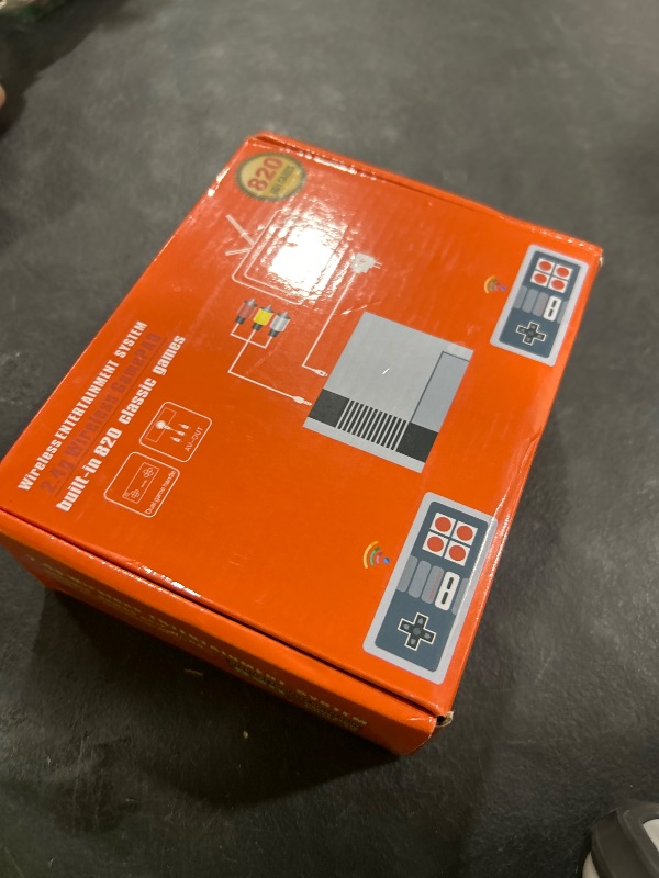 Photo 1 of Retro Game Console, Wireless Retro Gaming Console with Built-in 800 Games, AV and HDMI Output, Dual 2.4GHz Wireless Controllers, Plug and Play Video Game System.