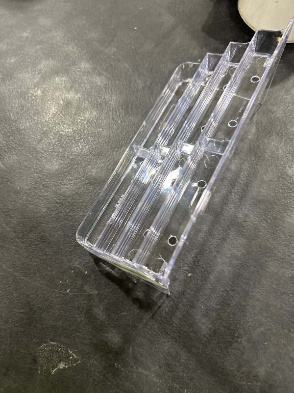 Photo 1 of GOWALL 8 Pocket Acrylic Business Card Holder for Desk Clear Stand Desktop Plastic Business Card Display for Exhibition, Home and Office