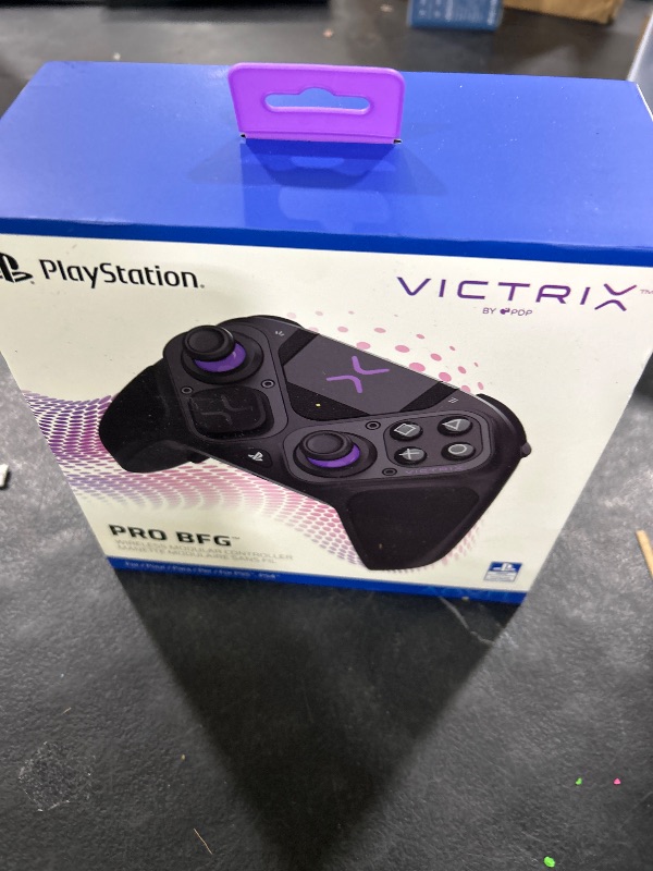 Photo 1 of PDP Victrix Pro BFG Wireless Gaming Controller for Playstation 5 / PS5, PS4, PC, Modular Esports Gamepad, Remappable Buttons, Customizable Triggers/Paddles/D-Pad/Fightpad, PC App, Black