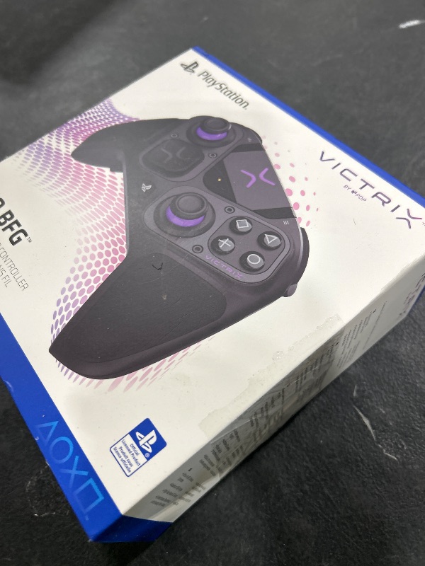 Photo 1 of PDP Victrix Pro BFG Wireless Gaming Controller for Playstation 5 / PS5, PS4, PC, Modular Esports Gamepad, Remappable Buttons, Customizable Triggers/Paddles/D-Pad/Fightpad, PC App, Black