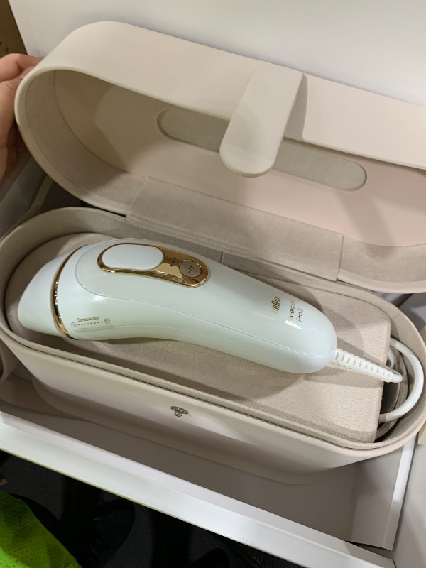Photo 1 of Braun Smart IPL, Silk·Expert Pro 5: at Home Laser Hair Removal for Women and Men, Permanent Visible Hair Reduction in Hair Regrowth for Body & Face, Wide Head and Two Precision Heads, IPL5347