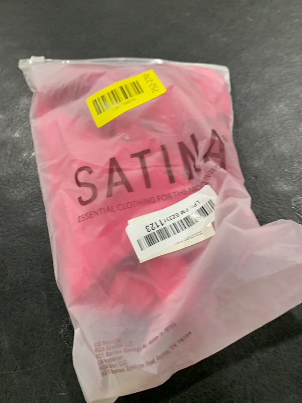 Photo 1 of SATINA High Waisted Fuschia Leggings for Women - Soft, Stretchy Pink Leggings with Side Pockets - Full Length Yoga Pants for Women - Tummy Control and Buttery Soft Fabric for All-Day Comfort