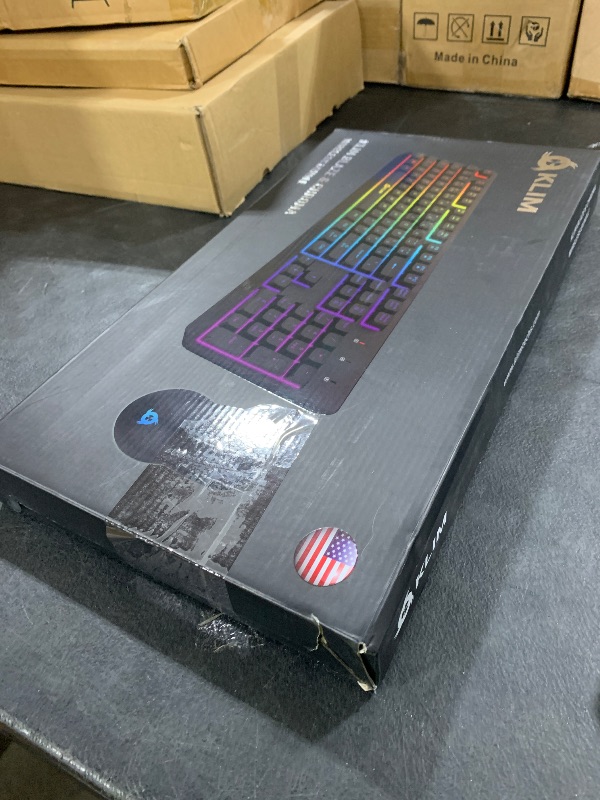 Photo 1 of KLIM Chroma Wireless Keyboard and Mouse – RGB Backlit Gaming Combo, Rechargeable Wireless Keyboard & RGB Mouse, Durable & Ergonomic, Dual USB Receivers, Compatible with PC, Mac, PS4, PS5