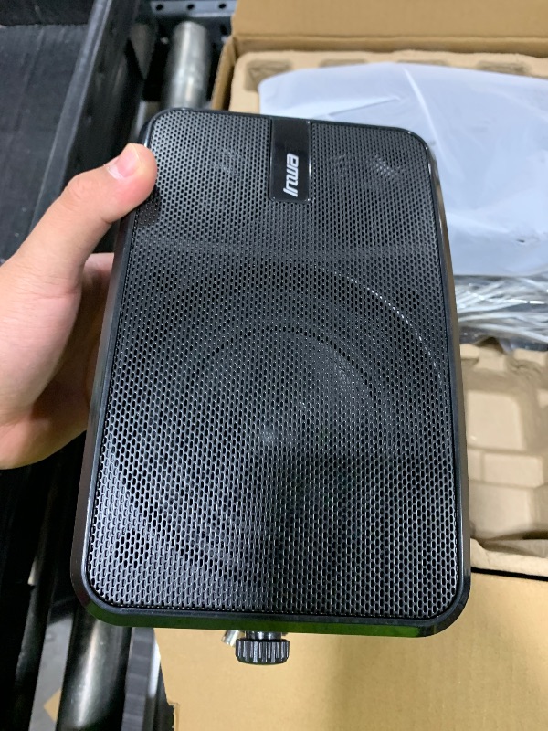 Photo 1 of Inwa Outdoor Bluetooth Speakers, 400W Active Passive Wall Mount Speaker, Waterproof Wireless Indoor/Outdoor Stereo Sound Set W/Aux in, Sound System for Patio/Porch/Gazebo/Garage(Pair, Ivory Black)
