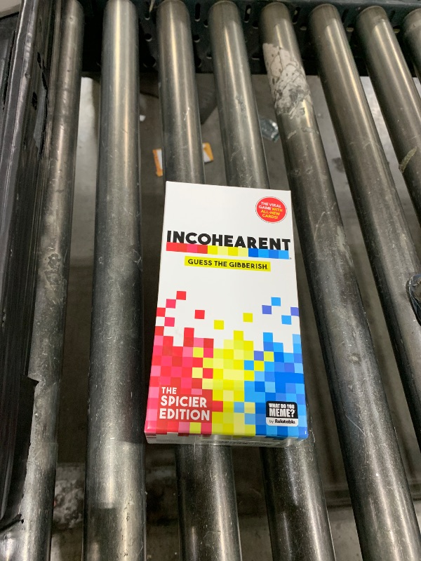 Photo 1 of WHAT DO YOU MEME? Incohearent, The Guess The Gibberish Party Game by Relatable, A Funny Card Game for Adults, Great for Game Night Games, Includes 400 Cards, Instructions, and 1 Sand Timer
