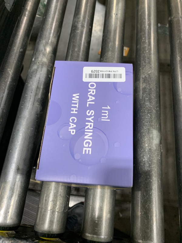 Photo 1 of 50 Pcs 1ml Syringes with Caps Oral Dispenser Individually Sterile Warpped for Medicine Dropper, Colostrum Collect Feeding Pets, Liquid