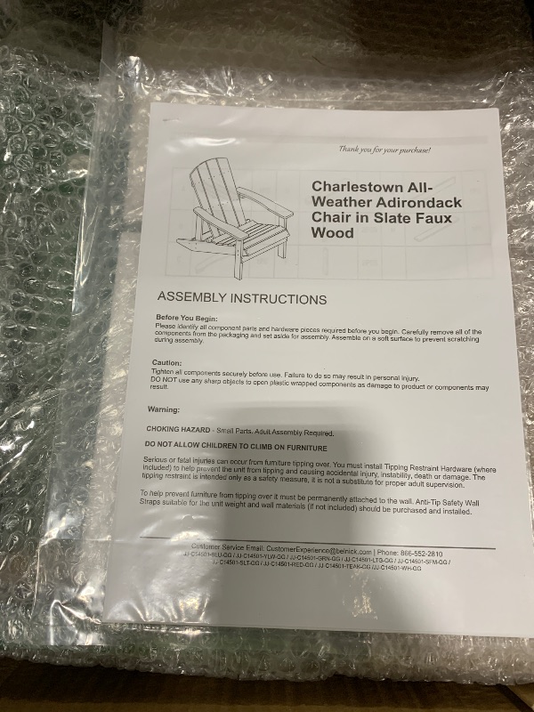 Photo 1 of Flash Furniture Charlestown Commercial Grade Indoor/Outdoor Adirondack Chair, Weather Resistant Durable Poly Resin Deck and Patio Seating, Green