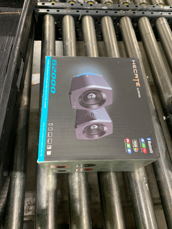 Photo 2 of Edifier G2000 32W PC Gaming Computer Speakers for Laptop Mac Desktop Computer Woofer Speakers Bluetooth USB 3.5mm AUX Inputs RGB Lights Multimedia Speakers Black