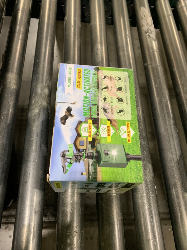 Photo 1 of Motion Activated Animal Repeller with Water Sprinkler, Solar Powered Deer Repellent Devices, IP65 Waterproof Cat Repellent Outdoor with Flashing Light, Deter Foxes Skunks Dog Raccoons from Garden