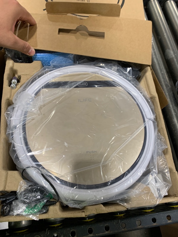 Photo 1 of ILIFE V5s Plus Robot Vacuum and Mop Combo with Wi-Fi/App/Alexa, Automatic Self-Charging Robotic Vacuum Cleaner, Slim and Quiet, Cleans Hard Floors Carpets and Pet Hair (V5s Pro Upgrade Version)
