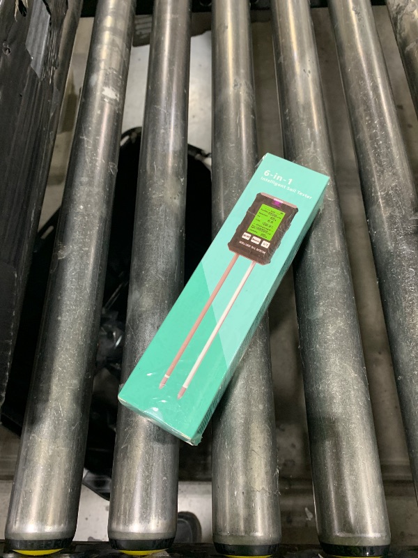 Photo 1 of 6-in-1 Soil Moisture Meter, pH/Temperature/Soil Moisture/Sunlight/Air Humidity/Soil Fertility Soil Tester for Farming, Gardening, Lawns and Outdoor Plants (2*AAA Battery Needed)