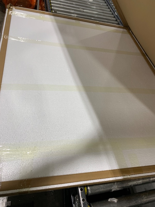 Photo 1 of [Tempered Glass] 46" x 55" Glass Chair Mat, Heavy Duty Hard Floor Mat with Round Corner and Polished Edge, Office Chair Mat for Carpet Office Home Hardwood Floor Desk