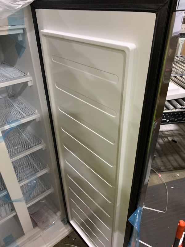Photo 1 of Frigidaire Upright Freezer, 6.5 cu. ft., Deep Freeze, Vinyl Coated Metal with Wire Shelving, Compact for Kitchen, RV, Dorm, Cabin, and Trailer, Platinum Design Series, Silver - 21D x 23W x 56H