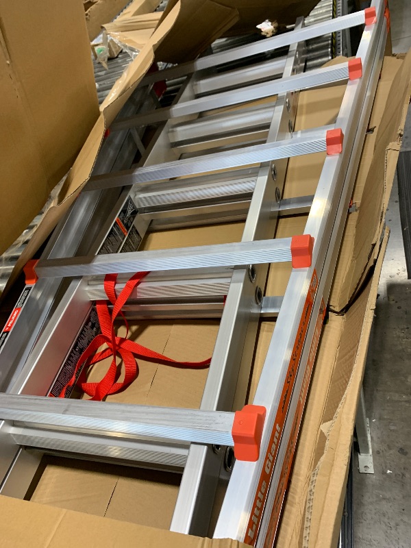 Photo 1 of Little Giant Ladder Systems, SkyScraper, M17, 9-17 Foot, Stepladder, Aluminum, Type 1A, 300 Lbs Weight Rating, (10110)