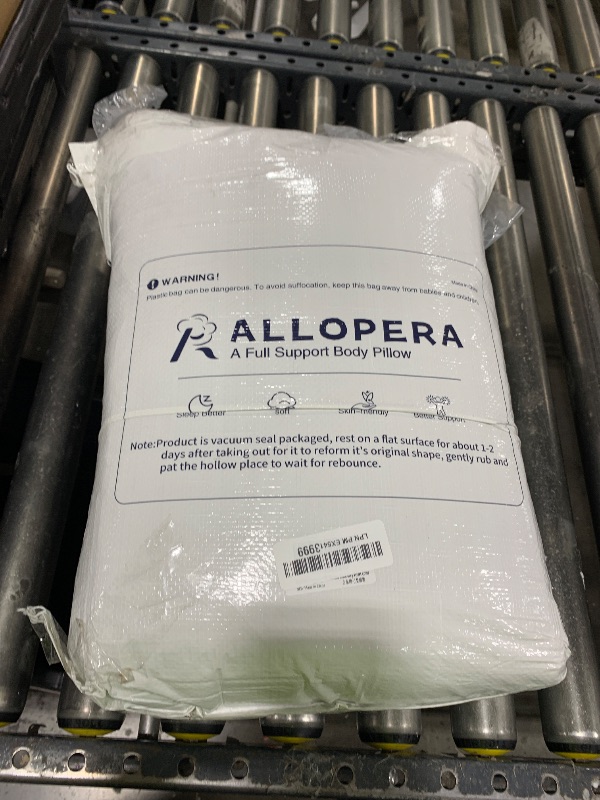 Photo 1 of ALLOPERA Pregnancy Pillow, Full Body 57 Inch Maternity Pillow with Removable Washable Cover - Sleep Support for Legs, Back, Neck, Shoulder, HIPS, Belly for Pregnent Women, Black Grey Velvet Cover