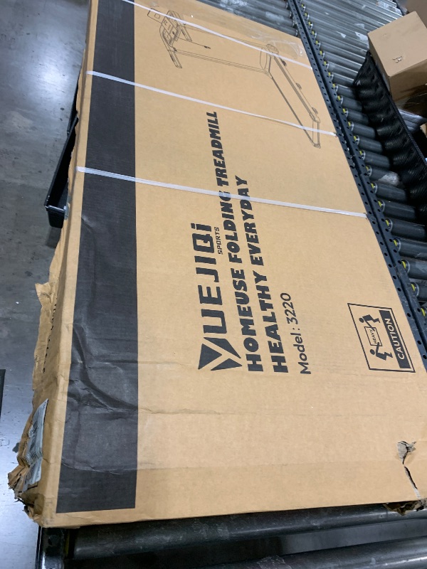 Photo 1 of YUEJIQI Treadmills for Home, 3.0HP Quiet Brushless Foldable Treadmill with Incline, Small Space Portable Running Walking Machine, 300 Lbs Capacity with Bluetooth APP & Pulse Monitor
