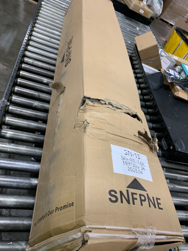 Photo 1 of SNFPNE King Size Mattress 14 Inch - Medium Firm Hybrid Mattress King with Memory Foam and Individual Pocket Springs for Pressure Relief & Motion lsolation, CertiPUR-US Fiberglass-Free, 80"x 76"