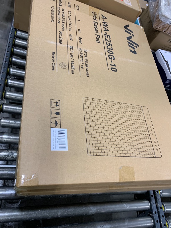 Photo 1 of ViVin Grid Sticky Easel Pad, 25 x 30 Inches Flip Chart Paper for Teachers and Students, Large Self Stick Easel Paper for School & Office, 30 Sheets/Pad, 10 Pads/Pack