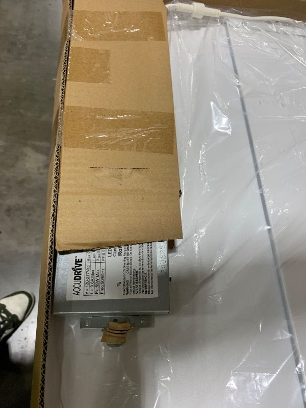 Photo 1 of Lithonia Lighting STAKS 2X4 ALO6 SWW7 LL Stack LED Troffer Downlight with 3000 to 5000 Adjustable Lumens and 3500 to 5000K Switchable CCT, 2 Feet by 4 Feet, White