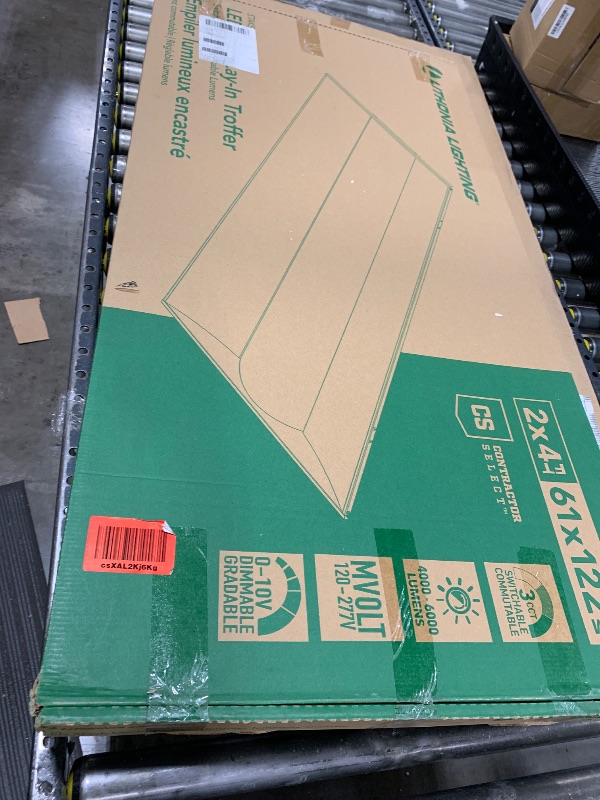 Photo 1 of Lithonia Lighting STAKS 2X4 ALO6 SWW7 LL Stack LED Troffer Downlight with 3000 to 5000 Adjustable Lumens and 3500 to 5000K Switchable CCT, 2 Feet by 4 Feet, White