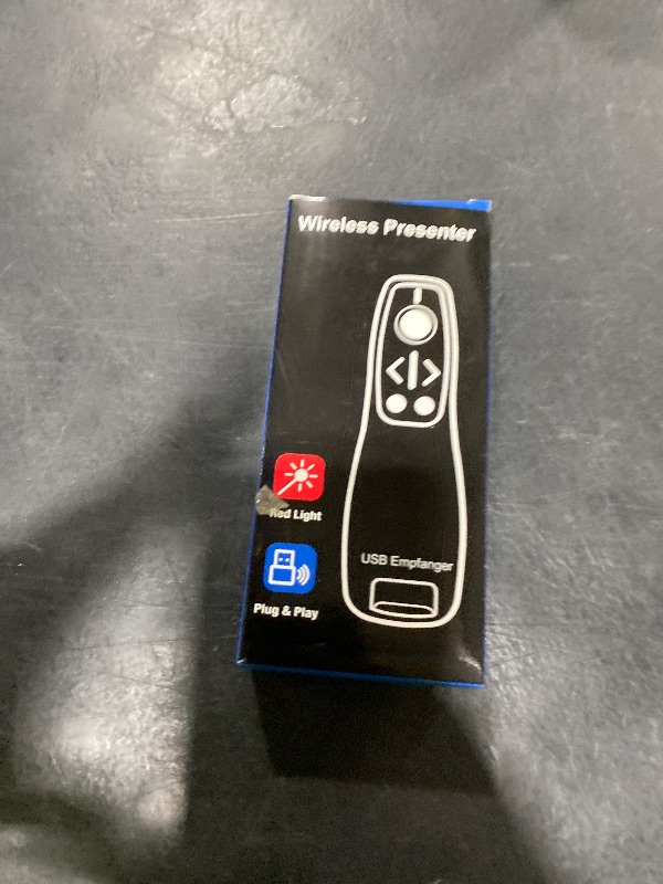 Photo 1 of Presentation Clicker Wireless Presenter Remote for PowerPoint, Powerpoint Clicker with Volume Control PowerPoint Slide Advancer for Mac, Computer, Laptop-E600
