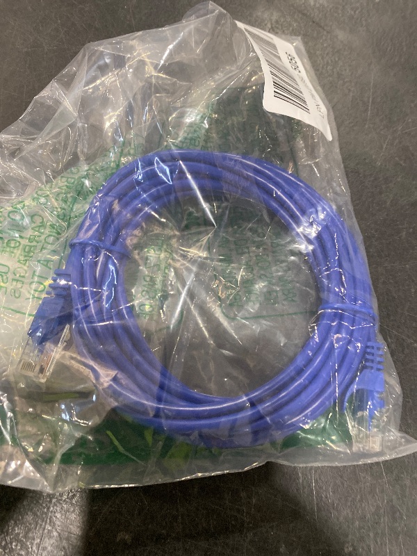 Photo 1 of Cables Direct Online Cat5e 15FT Network Ethernet Patch Cable, 350Mhz Internet Wire, Compatible with PC, Laptop, Modem, Router, TVs, Printer Cord, Consoles for Home and Office, Blue