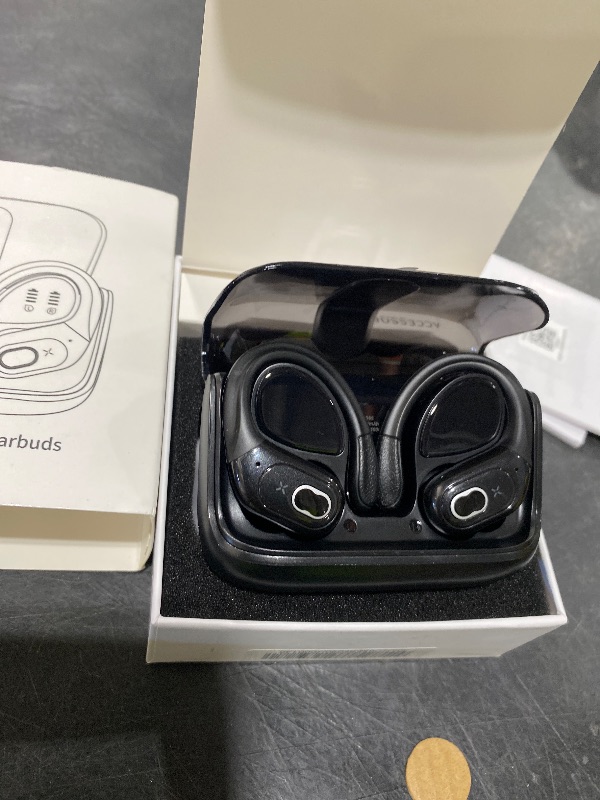 Photo 1 of AI Translation Earbuds Real Time, 164 Language Translator Earbud 3-in-1 Bluetooth 5.4 Translator Earbuds with 6 Translation Modes, 75H Translators Headphones with APP for Travel Business, Black