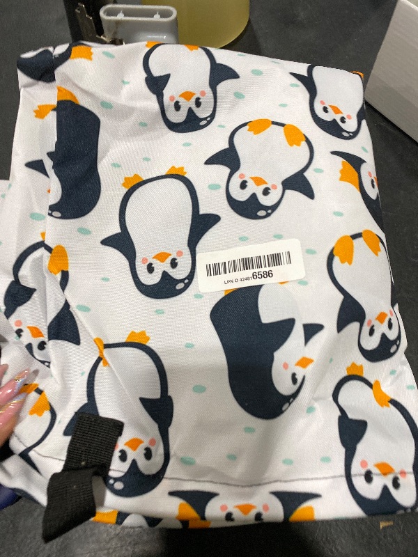 Photo 1 of UIUPRO Laundry Hamper, Cute Penguins Laundry Basket,Waterproof Foldable Storage Bin for Bedroom,Clothes Organizer Basket,Toys Box 16x20 Inch