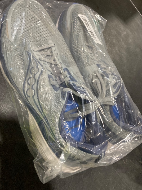 Photo 1 of Saucony Men's Guide 18 Sneaker, Flint/Navy, 15 Wide