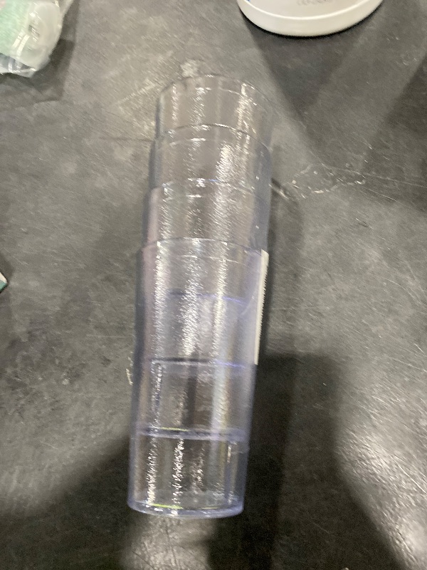 Photo 1 of G.E.T. 6612-1-CL-EC Heavy-Duty Plastic Restaurant Tumblers, 12 Ounce, Clear (Set of 4)