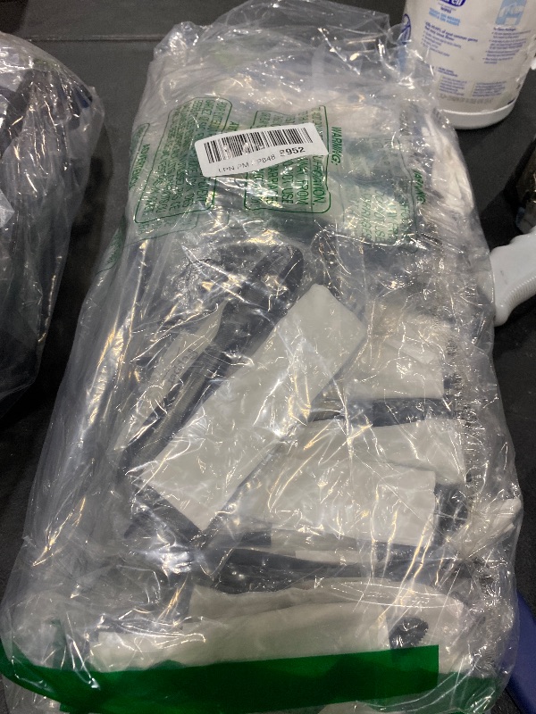 Photo 1 of 100 Black & Silver Plastic Cutlery Packets - Knife, Fork, Spoon, Napkin, Salt & Pepper Sets | Individually Wrapped Disposable Silverware