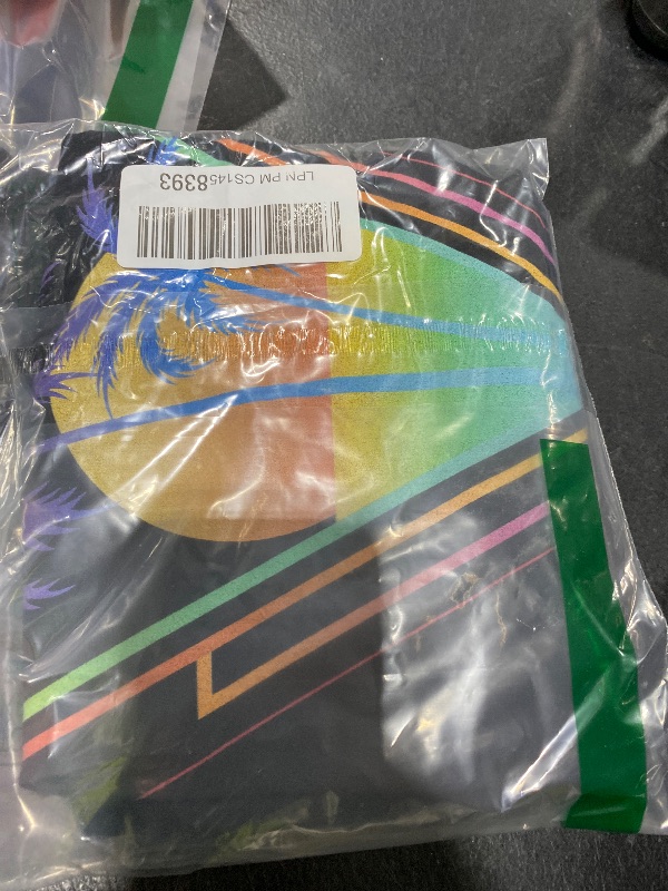 Photo 1 of Retro 1980s 1990s Vaporwave Palm Trees Sunset Beach Surf Art Tank Top