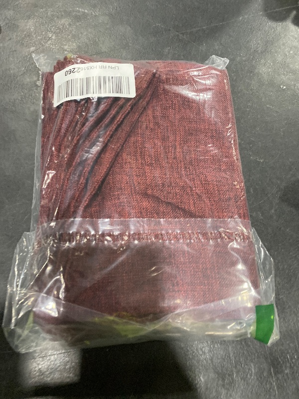 Photo 1 of Home Brilliant Red Placemats for Holiday Linen Placemats Heat Resistant Dining Table Mats Kitchen Place Mats Dinner Christmas Decor, Set of 6, Wine Red