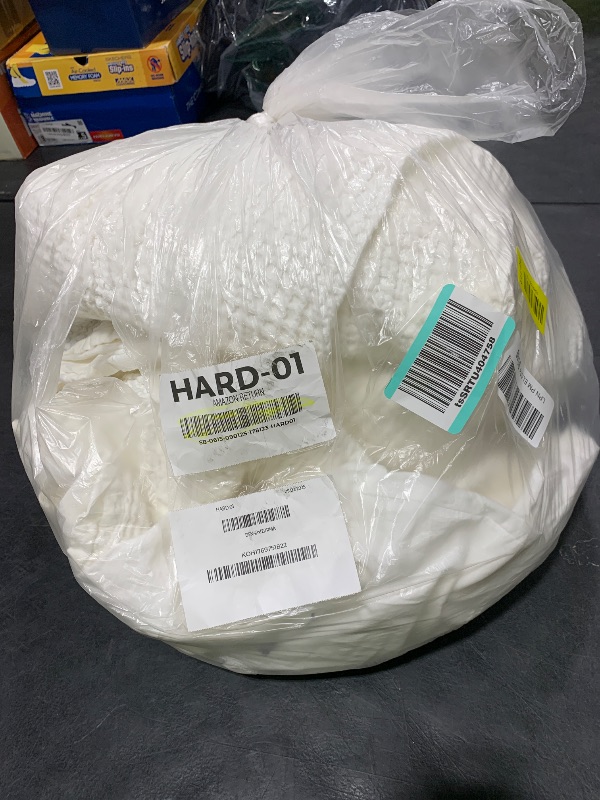 Photo 1 of Bedsure Cotton Duvet Cover King - 100% Cotton Waffle Weave Coconut White Duvet Cover King Size, GentleSoft™ and Breathable Bedding Set for All Season, 3 Pieces, 104"x90"
