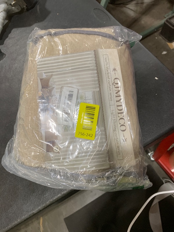 Photo 1 of 100% Blackout Curtains 84 Inch Length 2 Panels Set Farmhouse Style for Bedroom Windows/Living Room Thermal Insulated Neutral Boho Drapes Linen Blend Dark GreyBeige 7ft Long Hook Belt Pleated/Back Tab