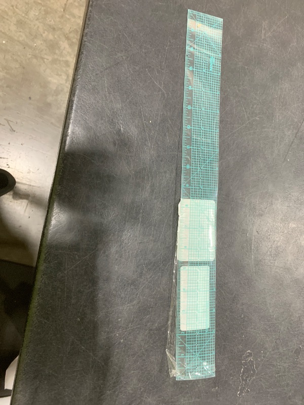 Photo 1 of KEARING Clear Sewing Graph Fashion Design Ruler with Holes, Sandwich Line, 2 x 18, Zero Centering, Transparent Pattern Grading Dress Making Ruler for Sewing Quilting Design