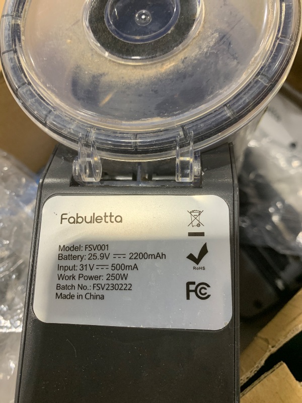 Photo 1 of FABULETTA Cordless Vacuum Cleaner, 35Kpa Vacuum Cleaners for Home, Max 50 Mins Runtime, Self-Standing Design, 5-Layer Filtration System, Anti-Tangle Brush, LED Display, Lightweight