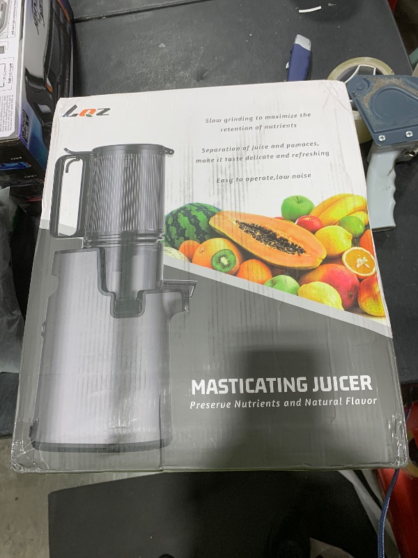 Photo 1 of Cold Press Juicer, Juicer Machines with 5.4" Wide Feed Chute for Juice Extractor, Professional Slow Masticating Juicer for Whole Vegetables & Fruits with High Juice Yield, Easy to Clean (Black)