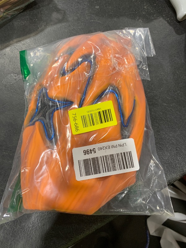 Photo 1 of AQKILO Pumpkin Mask Scary Latex Full Head Masks Fancy Dress for Halloween Carnival Costume Party-Blue