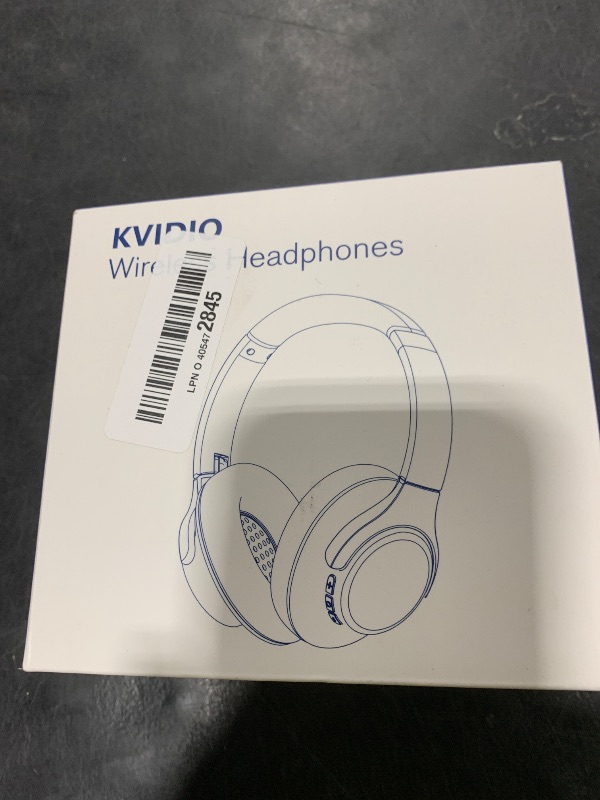 Photo 1 of KVIDIO Bluetooth Headphones Over Ear, 65 Hours Playtime Wireless Headphones with Microphone, Foldable Lightweight Headset with Deep Bass, HiFi Stereo Sound Low Latency for Travel Work Cellphone