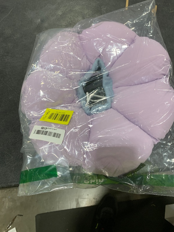 Photo 1 of Cat Cone Collar,Cute Waterproof Cat Recovery Collar,Anti-Bite Lick Wound Healing Safety Elizabethan e Collar for Cats,Purple Flower All-Season Style…