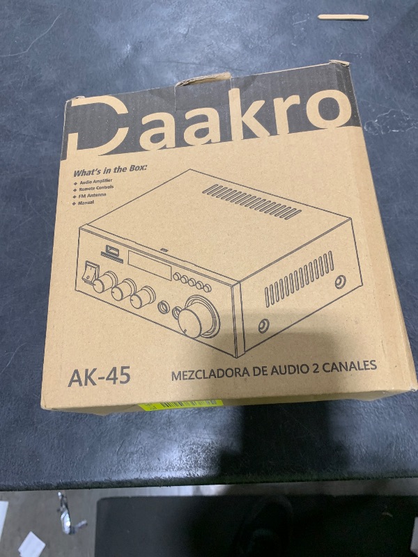 Photo 1 of Daakro 2025 New Upgrade AK45 Home Audio Amplifier,Bluetooth Stereo Receivers,Rated Power 50W+50W Amp, TPA3116 2 Channel Power Amplifier for Home Audio Outdoor Stereo Receiver for Passive Speakers