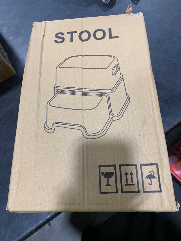 Photo 1 of Toddler Step Stool,2 Step Stools for Kids with Anti-Slip Surface and Rubber Bottom, Kids Step Stool Poop Stool for Toilet Potty Training, Bathroom, Kitchen(Include 2 Ducks)