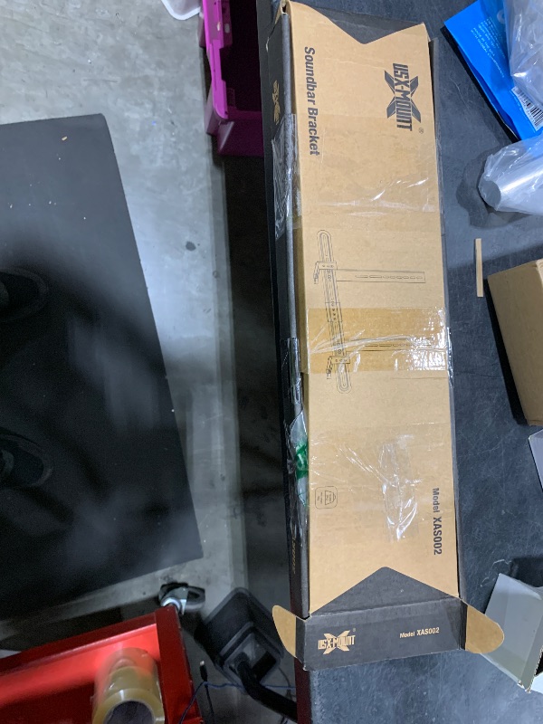 Photo 1 of USX MOUNT Universal Soundbar Mount, Sound Bar TV Bracket for Soundbar with Speaker, Fits 2 Installation Options, Removable No-Slip Base Holder Extends 3.46”-6.06”