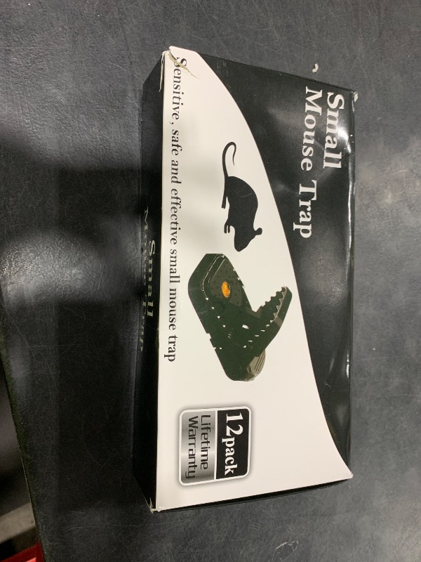 Photo 1 of VRXVR Mouse Traps 12-Pack, Indoor Outdoor Use, Small Mice Catchers for Home Indoor, Reusable Mice Trap, Quick-Set Mousetraps for House