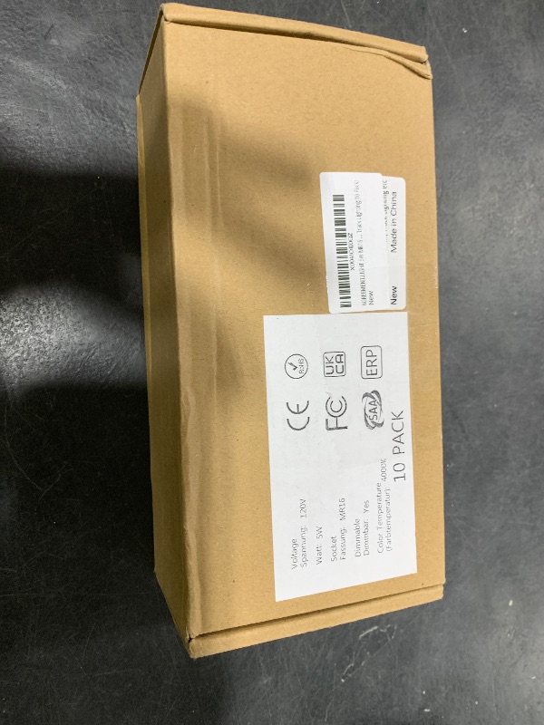 Photo 1 of AGREEMENT.LIGHT 5W MR16 LED Dimmable,4000 Kelvin Natural White,120-Volt,50W Halogen Equivalent, GU5.3 Bi-Pin Base, 500LM 120 Beam Angle for Landscape, Track Lighting(10 Pack)