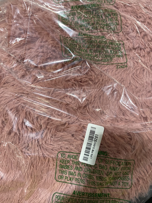 Photo 1 of OLANLY Pale Pink Round Rugs for Bedroom - Machine Washable, 3 ft Circle Area Rugs for Living Room, Soft and Fluffy Shaggy Carpet for Teen Girls and Boys, Nursery Rooms, Dorms, Home Decor Aesthetic