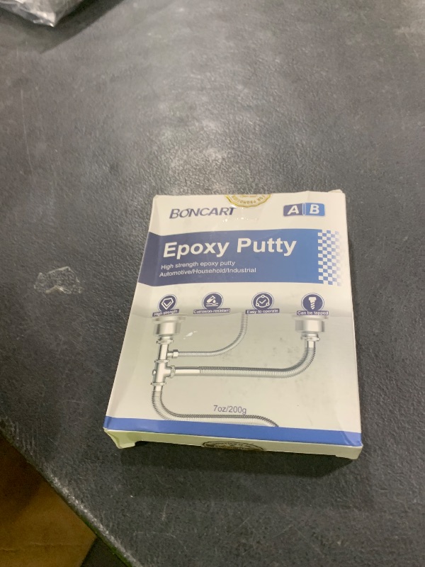 Photo 1 of Boncart Epoxy Putty, 200g Fast Repair AB Epoxy Putty, High-Strength Two-Part Filler for Metal, Wood, Tile, Ceramics, Multi-Purpose Sculpt Clay for Bonding, Repairing, Sculpting (White)