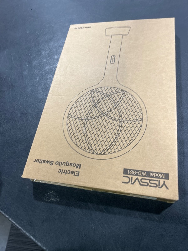 Photo 1 of YISSVIC Electric Fly Swatter Bug Zapper Racket Dual Modes Mosquito Killer with Purple Mosquito Light Rechargeable for Indoor Home Office Backyard Patio Camping